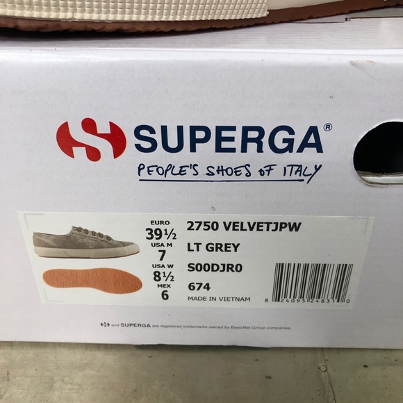 superga shoe box